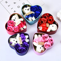 Heartfelt Rose Bear Gift Box