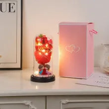 Led Rose Flower Glass Lampshade Gift